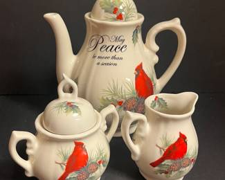 Cardinal tea set