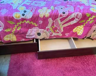 twin bed with storage