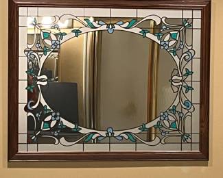 Stained glass mirror 