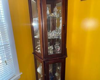 Beautiful Lighted Curio Cabinet