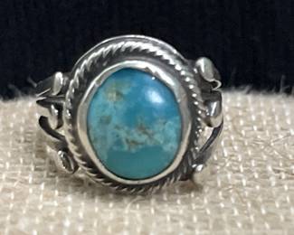 Sterling Silver & Turquoise Southwest Ring 