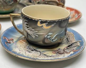Vintage Japanese Satsuma Dragon Teacup