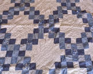 Hand Stitched Lightweight Coverlet Quilt- 78 x 78