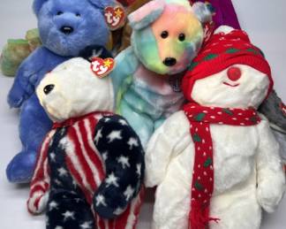 (8) Large NWT 1990s TY Beanie Buddy Stuffed