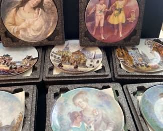 Eight Limoges Wall Hanging Plates