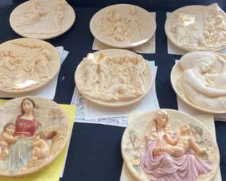 Six Studio Dante Di Volteradici Collectibile Bradford Exchange Wall Hanging Plates