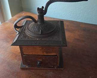 Old dovetailed coffee grinder