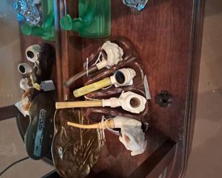 Meerschaum pipes, baseline stems