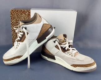 Air Jordan 3 Retro Shoes In Lt. Orewood Brn/Metallic Gold