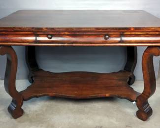 Library Table With Single Drawer