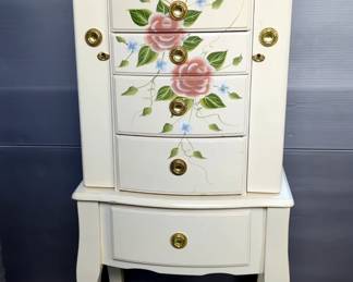 Thomas Pacconi Classics Jewelry Armoire With Hinged Top