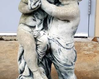 Cast Concrete Children Fountain Top Statue