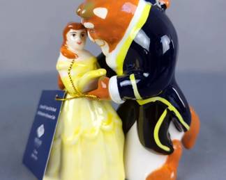 Westland Giftware Disney Ceramic Beauty & The Beast Magnetic Salt & Pepper Shaker Set
