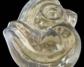 Orrefors Sweden Big Eye Bird Paperweight