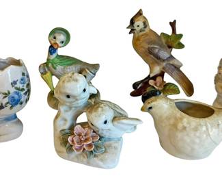 Variety of Ceramic and Porcelain Figurines