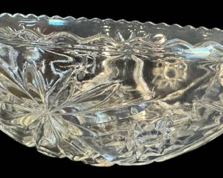 Anchor Hocking Glass Star of David Bowl