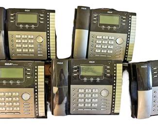 5 RCA Telefield Multiline Desk Phones