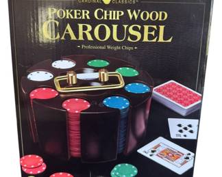 240 Piece Poker Chips Carousel NIB