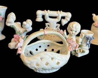 Lot of White and Pink Rose Decor