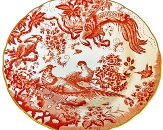 Royal Crown Derby Aves Red 8 Inch Plate