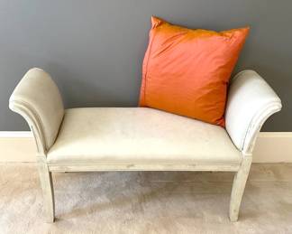 White Washed Bench