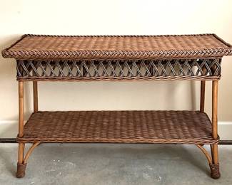 Rattan Console Table