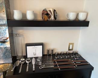 Georg Jensen serving pieces