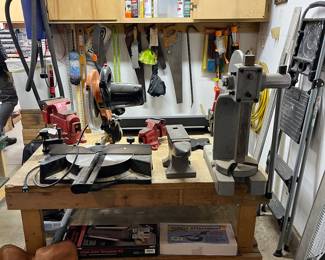 Wood working and auto mechanic and fabricating tools. 