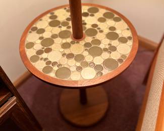 Close up of table lamp