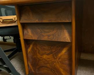 Left hand side of desk drawers