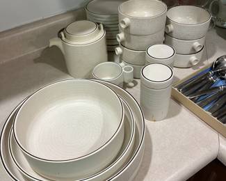 Set of dishes- dinner plates included but not shown- Italian Ceramic Gresline Dishes
