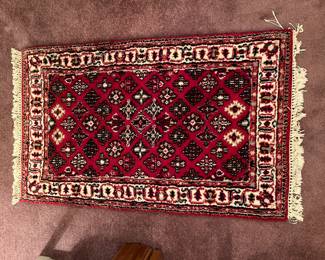 Antique throw rug- maybe 2 x 4