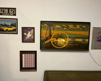 Cool radio on the wall. Works. 