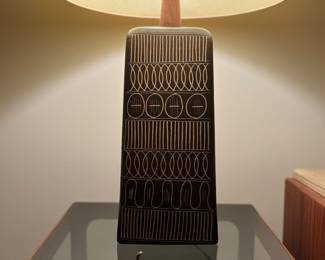 Signed Midcentury Pottery Lamp