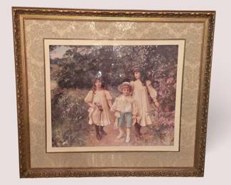 George Harcourt "Victorian Children" Large Print