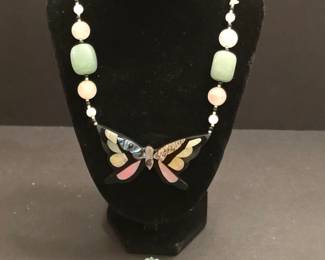 Lee Sands Butterfly Pendant