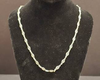 Vintage Italian Sterling Silver Chain Qty(2)