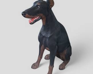 Doberman Pinscher Statue