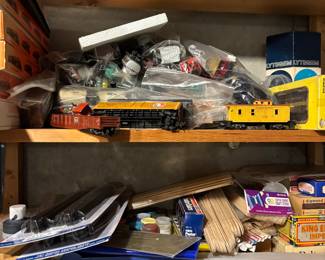 Train set building materials