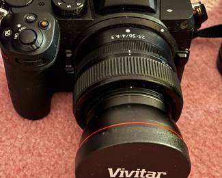 Nikon camera with vivatar lense