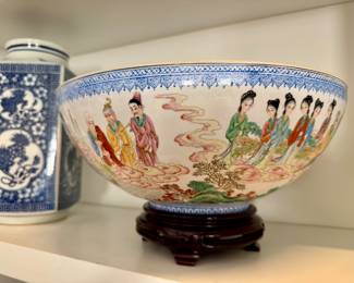  Chinese Famille Rose Eggshell Porcelain “100 Boys” Bowl.