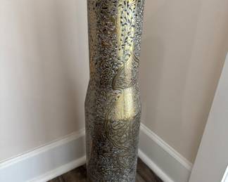 Carved artillery shell