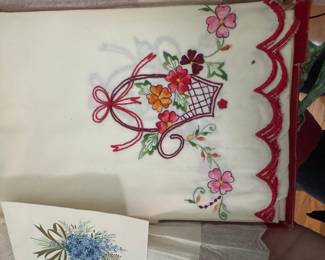 Embroidered hand towel