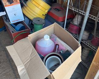 Miscellaneous tools and electrical and