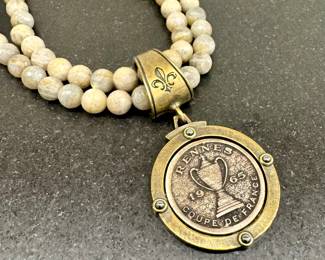 $200; French Kande Labradorite necklace