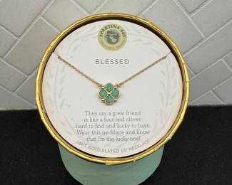 SOLD Blessed Clover friendship 18" necklace