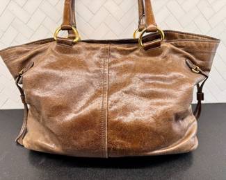 $550; vintage authentic Prada shoulder bag purchased in Italy at a time when this design was not available in the US; view of back; 15x9