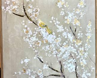 Decorative giclee on canvas. 