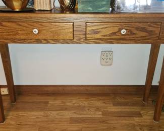 Oak sofa table