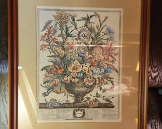 Qty 2 botanical prints